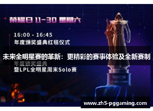 未来全明星赛的革新：更精彩的赛事体验及全新赛制